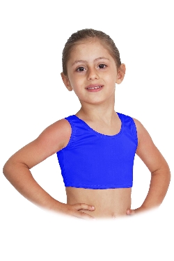 TOP DANZA LYCRA CORTO CON SPALLINE SPESSE ROYAL BABY